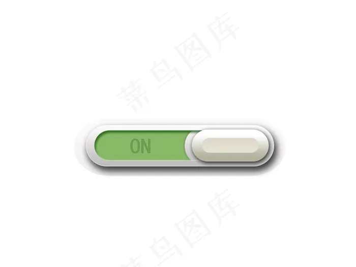 绿色 白色 ON滑动按钮 PSD ...psd模版下载