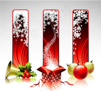 圣诞节网页BANNER设计矢量素材