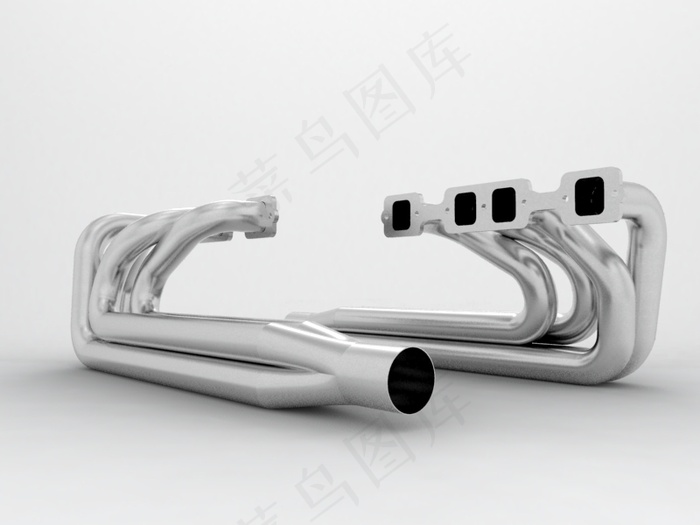V8引擎排气头