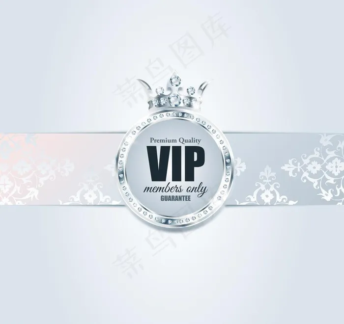 欧式花纹vip卡图片ai矢量模版下载