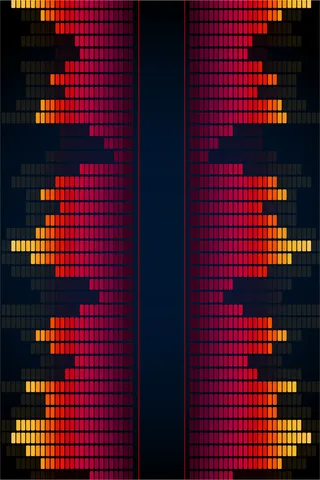 音阶跳动光效特效展板背景