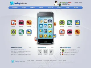 智能手机网页psd模板