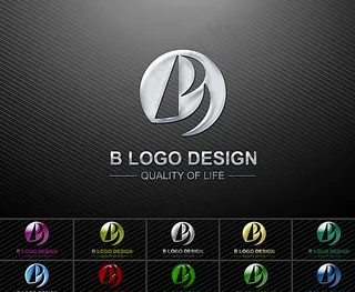 大写字母B字体设计图片
