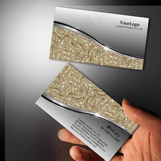 金色名片 尊贵名片PSD模板下载