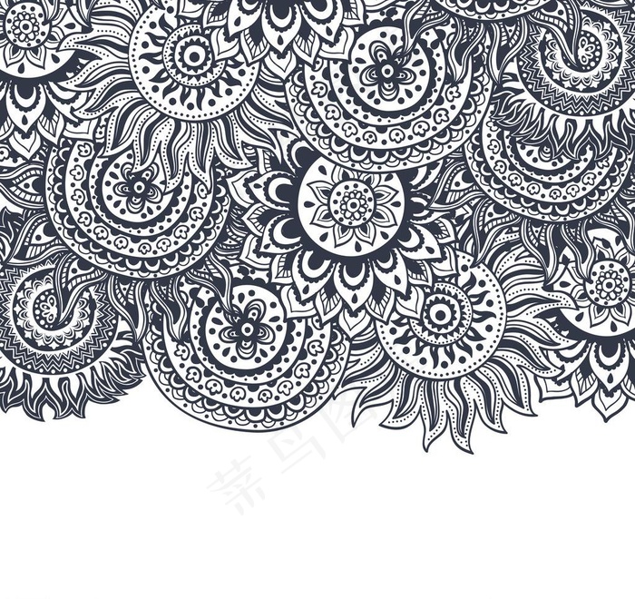 欧式花纹背景图片