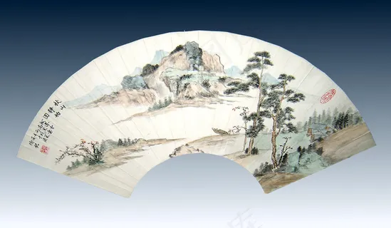 扇面绘画图片 扇面绘画图片