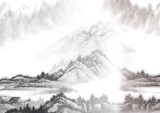 水墨山水背景