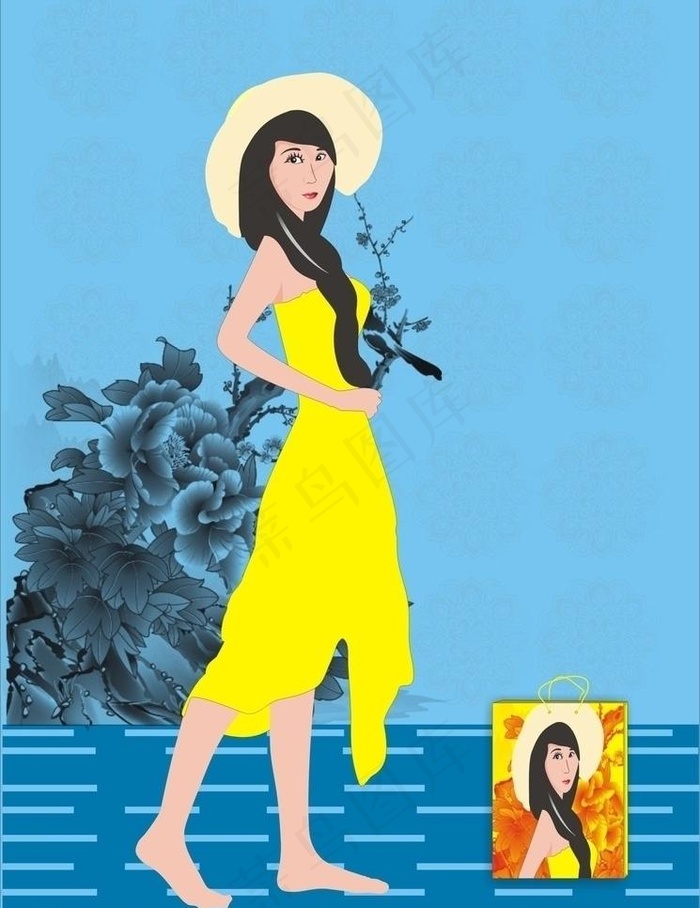矢量美女图片