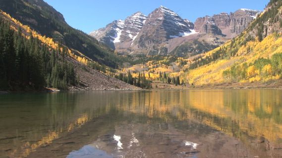 在白杨5股票视频秋谷底部的水 视频...
