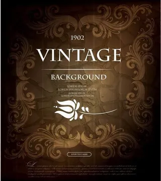 欧式花纹 卡片图片