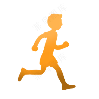 黄色奔跑的小孩子黄色奔跑的小孩子