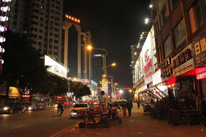 泉州街道 泉州夜景 市标夜景图片