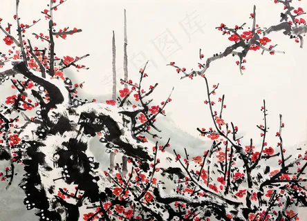 国画梅花图片 国画梅花图片