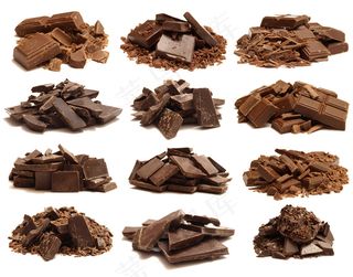 一堆美味的巧克力图片