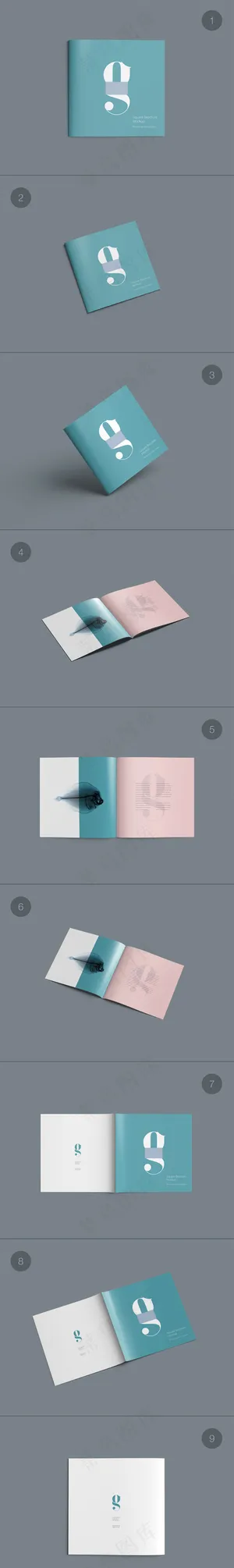 企业画册翻页折页手持小册子场景样机