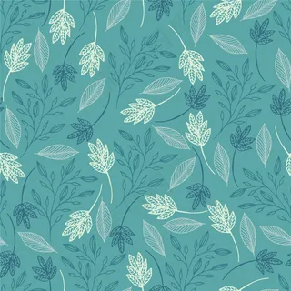 深绿色花纹无缝背景图