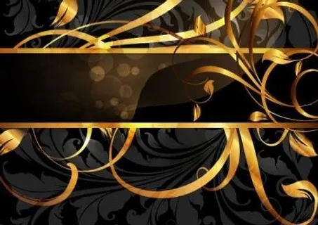 金色花纹矢量图3