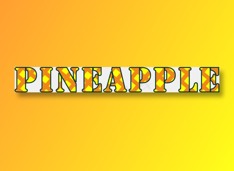 12pineapple菠萝字体设计免抠元素