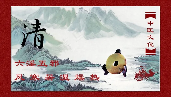 中医药文化图片psd模版下载