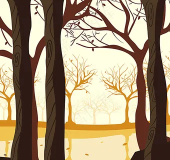 创意树林插画图片 创意树林插画图片