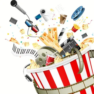 动感影带影视矢量图