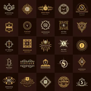 精美欧式字母花纹矢量素材