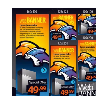 商业销售BANNER设计矢量素材