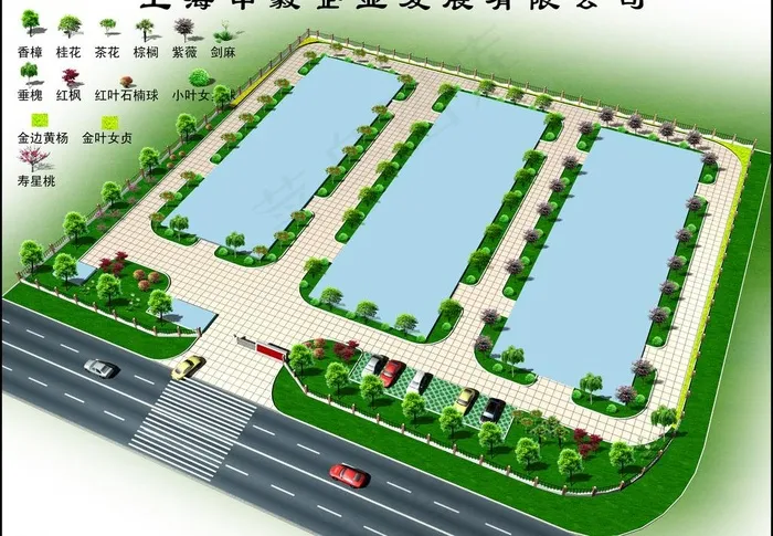 绿化效果图图片(3000X2250(DPI:300))psd模版下载