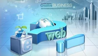 wed信息科技电子商务psd分层模...