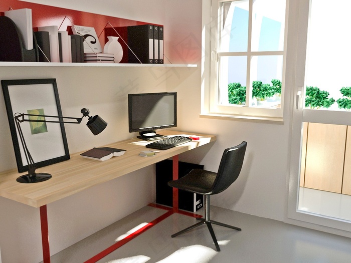 书房装修设计效果图