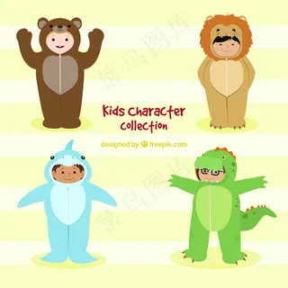 卡通狮子矢量设计