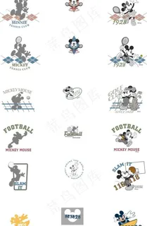 米奇运动卡通图图片