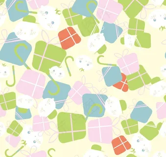 卡通礼物底纹背景图片 卡通礼物底纹背景图片