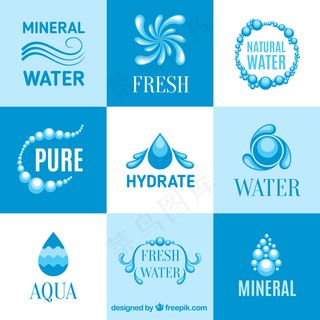 水纹水波纹浪花水珠夏季素材