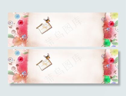 清新淘宝海报背景免费下载