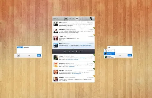 微博客app界面psd分层