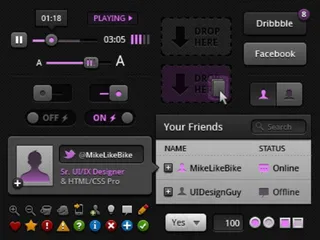 精致UI界面PSD分层素材