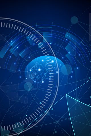 科技数据蓝色大气简约背景