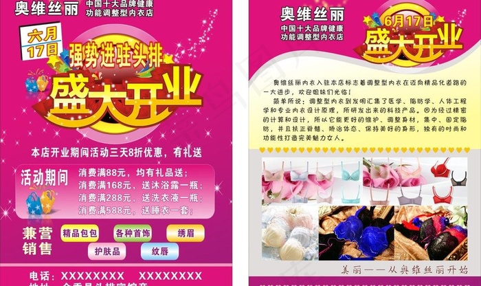 dm单 奥维丝图片cdr矢量模版下载