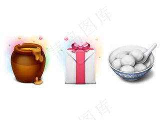 情人节和元宵节图标by