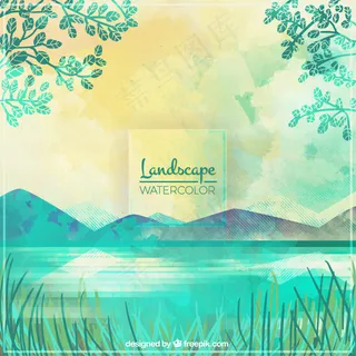 绿色背景矢量图