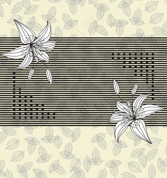 百合花纹