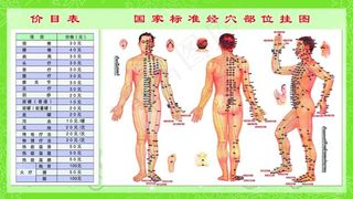 国家标准经穴部位挂图