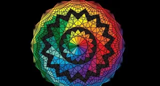 几何矢量设计色彩八角