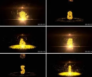 10秒绚丽倒计时高清视频