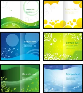 时尚折页画册封面cdr矢量图 时尚折页画册封面cdr矢量图