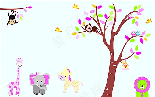 儿童房墙贴   背景墙图片 儿童房墙贴   背景墙图片