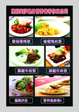 营养餐海报展板
