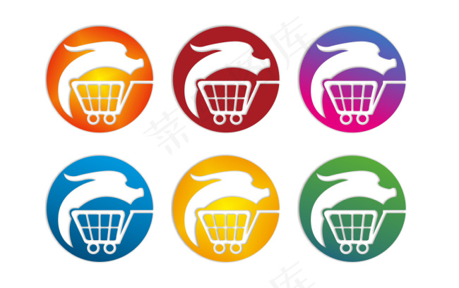 中国电商LOGOcdr矢量模版下载