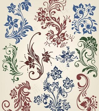 欧式花纹图片